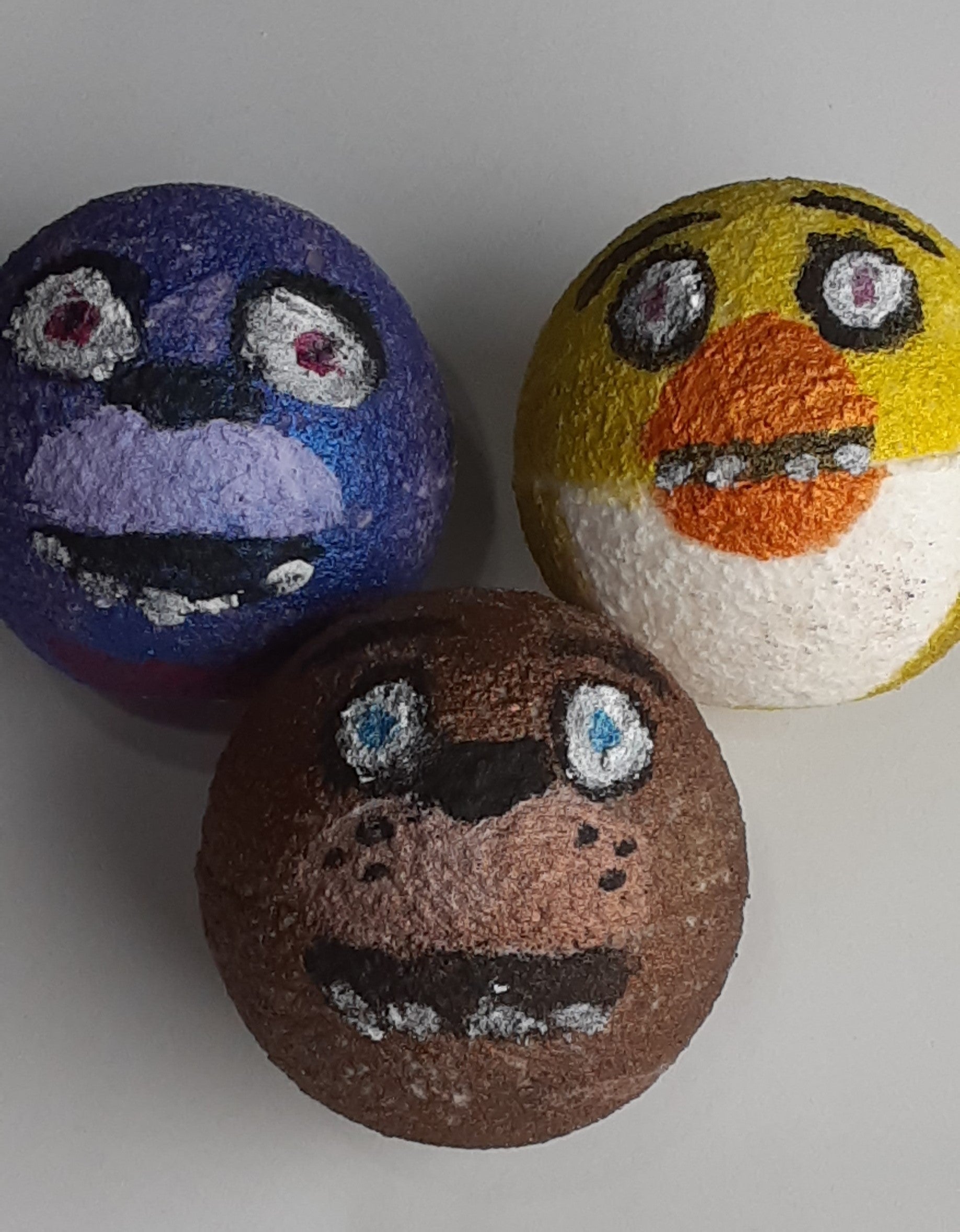 Five Nights at Freddy's Custom Bath bombs for child's birthday party.