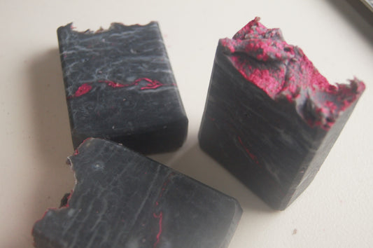 Black Cherry Activated Charcoal soap
