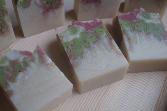 Peppermint Candy Cane Essential Oil Soap