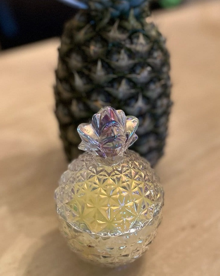 Pineapple Sage Candle | Handmade Candle for coffee table or fireplace | decorative candle | glass vessel gift idea