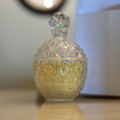 Pineapple Sage Candle | Handmade Candle for coffee table or fireplace | decorative candle | glass vessel gift idea
