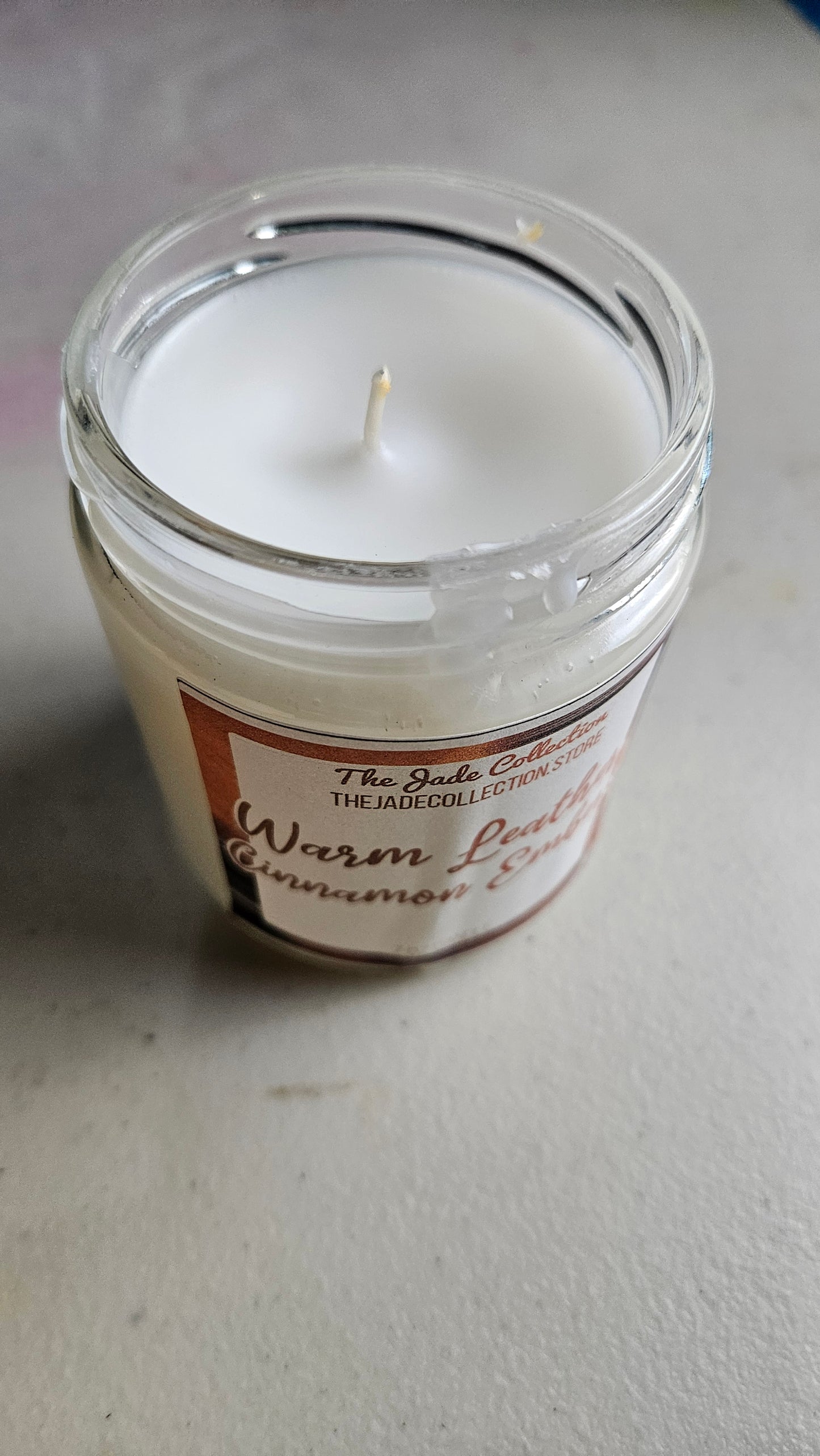 Warm Leather & Spice + Cinnamon Embers 7oz candle