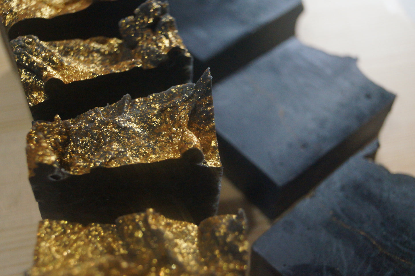 Frankincense and Myrrh Black and Gold Soap