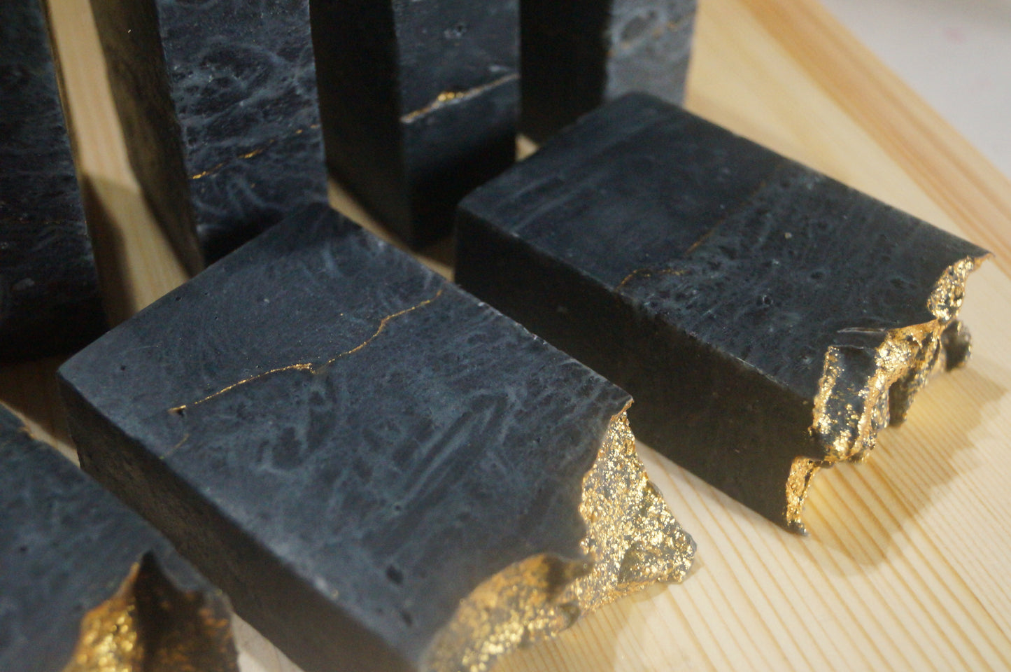 Frankincense and Myrrh Black and Gold Soap