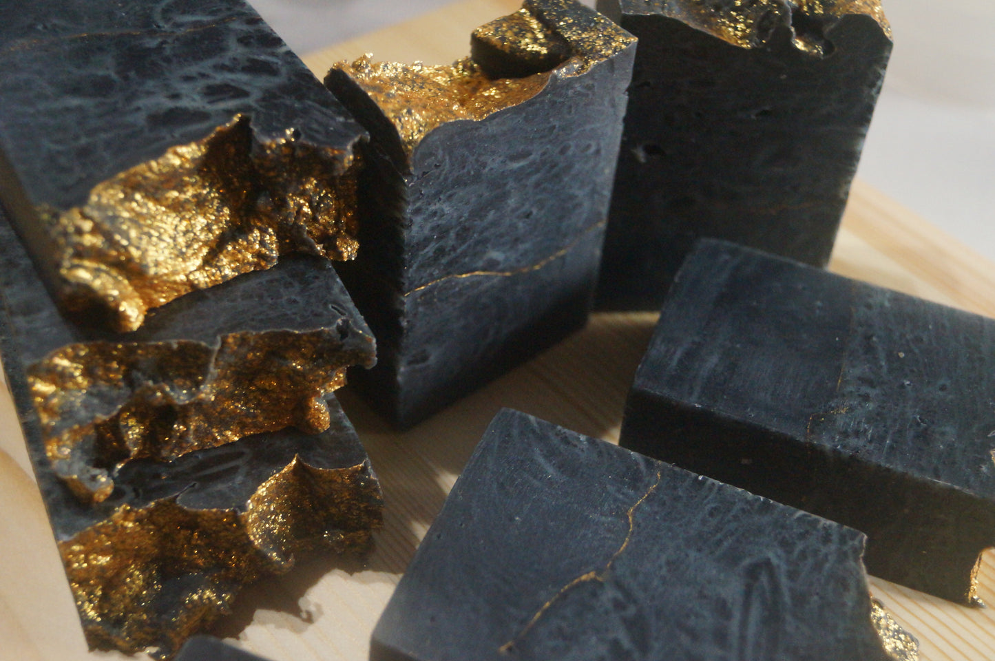 Frankincense and Myrrh Black and Gold Soap