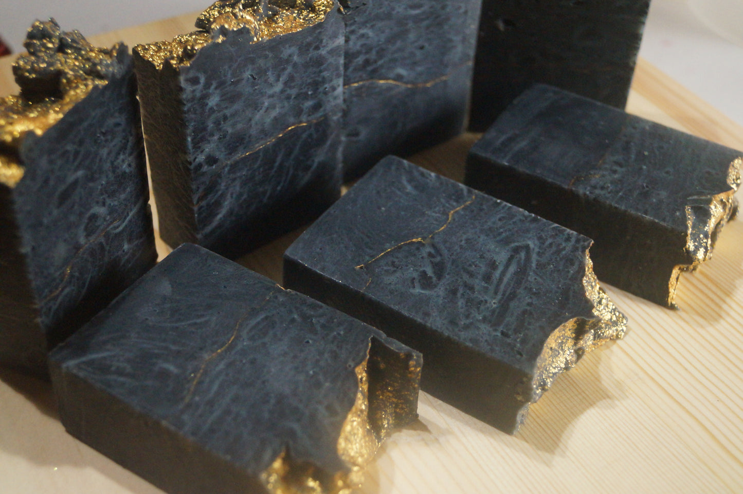 Frankincense and Myrrh Black and Gold Soap